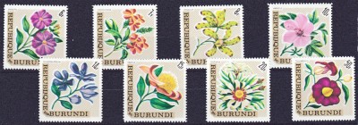 DB1 Burundi 1967 Flori 8 v. MNH foto