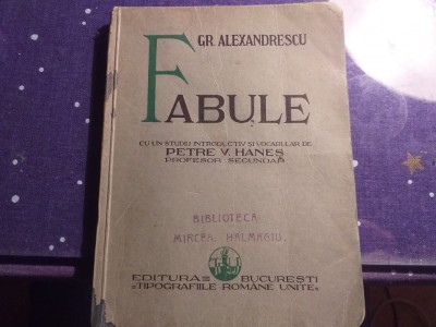 Fabule - Alexandrescu, prima editie completa foto