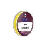 Fir textil impletit Delphin HERO 8, galben fluo, 8 fire 0.12 mm