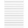 Jaluzea tip zebra alb lățime țesătură 160,9 cm poliester