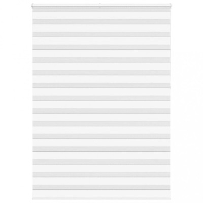 Jaluzea tip zebra alb lățime țesătură 150,9 cm poliester foto