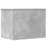 Cutie de depozitare, gri beton, 60x42x46 cm, lemn prelucrat, DKD Home Decor
