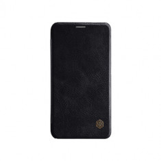 Husa de protectie Nillkin pentru Samsung Galaxy J4, Qin Leather Case, Negru