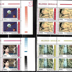 ROMANIA 2001, Milenium, Secolul XX (I), serie neuzata, MNH