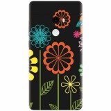 Husa silicon pentru Xiaomi Mi Mix 2, Colorful Spring Birds Flowers Vectors