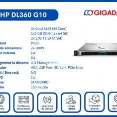 HP DL360 G10 8SFF 2x 6152 P408i Raid 128GB DDR4 2X1,92TB SATA SSD SERVER