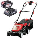 Raider RDP-SLM20 + RDP-R20 - Masina de tuns iarba 36 cm 35 l + Set 1 acumulator si incarcator Li-Ion 20 V 4 Ah
