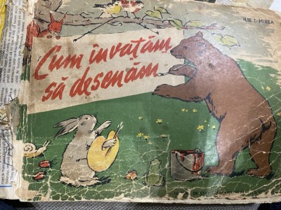 1958 Cum invatam sa desenam - Ilie I. Mirea carte de desen in versuri foto