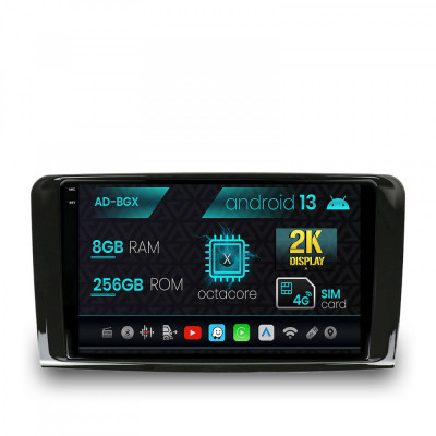 Navigatie Mercedes Benz ML W164 GL X164, Android 13, X-Octacore 8GB RAM + 256GB ROM, 9.5 Inch - AD-BGX9008+AD-BGRKIT405 foto
