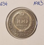 Hungary, Ungaria, 100 Forint B&eacute;la Cz&oacute;bel, 1983, KM#634, comemorativa, Europa