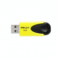 PNY Flash Attache N1, 16GB, USB 2.0, Galben foto