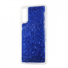 Husa silicon lichid-sclipici Samsung A70 - Albastru inchis foto