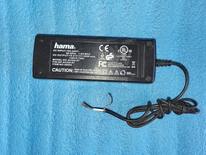 alimentator laptop - HAMA - 19 volti - 4,74 A -