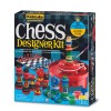 Set Sah DIY KidzLabs 4M, Joc Educativ, Personalizare cu Vopsea, +5 Ani, Tabla Inclusa
