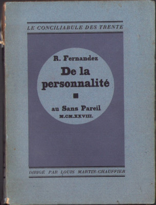 HST C3354 De la personalit&amp;eacute;. au Sans Pareil par R. Fernandez, 1928 foto