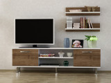 COMODA TV Milandra, Alb, 150x43x29,5 cm