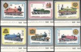 Ajman 1972 - Locomotive, serie nedantelata neuzata