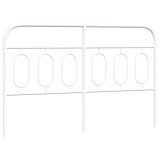 Cumpara ieftin Tablie de pat de schimb metalica, alb, 150 cm
