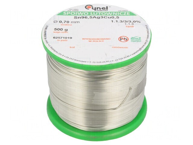 S&acirc;rmă de lipit fără plumb 700um 500g bobină