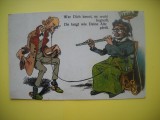 HOPCT 509 Q IN FAMILIE...FEMEIA CANTA ...LA FLAUT !!!IN 1920 AUSTRIA -CARICATURA VECHE-EUROPA --CIRCULATA