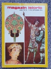Revista Magazin Istoric Nr 9(90) Septembrie 1974. 64 pag, stare f buna