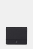 HUGO portofel de piele culoarea negru, 50548772