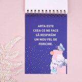 Caiet de schite si notite cadou pentru iubitorii de arta - The Earth Without Art | WonderStore
