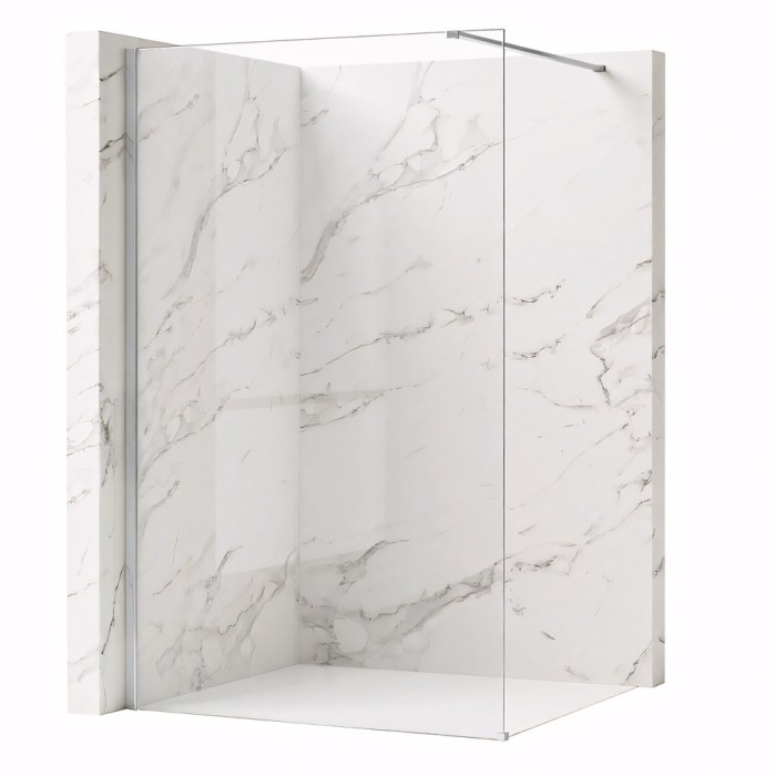 Paravan de dus Rea Flexi Transparent / Chrome 80