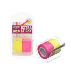 Notes Autoadeziv In Rola, Cu Dispenser, 25 Mm X 10 M, 2 Buc/set, Stick"n - 2 Culori Neon