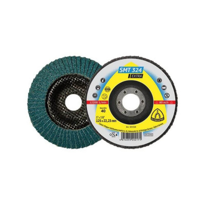 Disc Lamelar KLINGSPOR SMT 324 Extra GEW P80, 125x22.23 mm, pentru Otel, Discuri Lamelare, KLINGSPOR Discuri Lamelare, Discuri si Accesorii Polizoare, foto