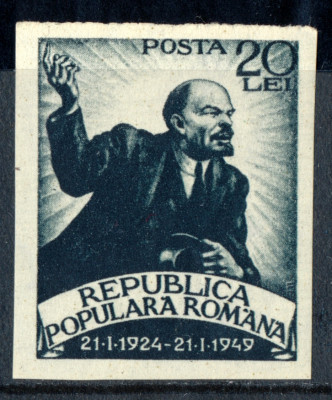 1949 LP250 25 de ani de la moartea lui V I Lenin (nedantelat) MNH foto
