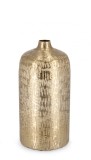 Cumpara ieftin Vaza flori aluminiu gri auriu Lathe 18.5x38 cm