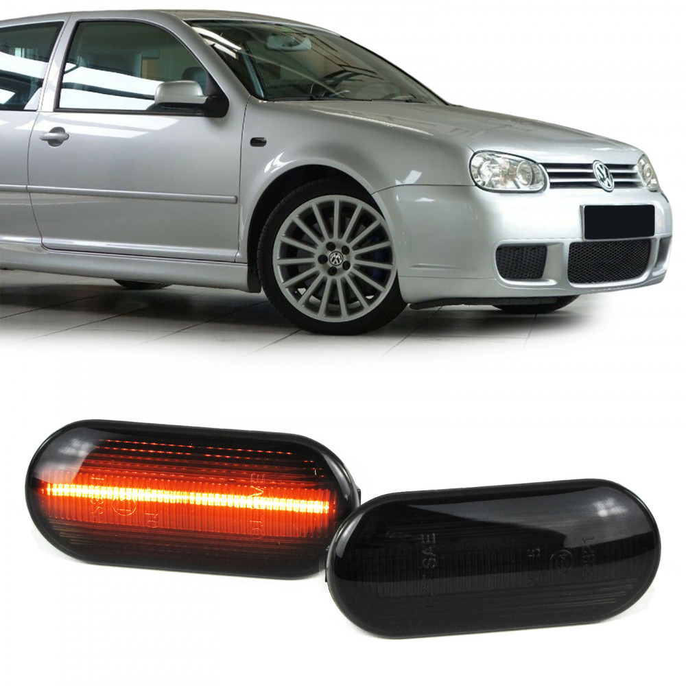 Semnalizari laterale dinamice LED VW Bora Golf Polo Seat Leon Ford Fiesta,  Volkswagen, GOLF IV (1J1) - [1997 - 2005], Depo | Okazii.ro