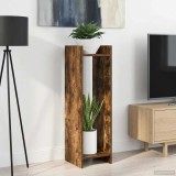 vidaXL Suport pentru plante cu raft Stejar Afumat 30 x 30 x 100 cm 899570