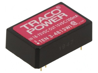 Convertor DC/DC 3W 18-75V la 15V 200mA DIP24 foto