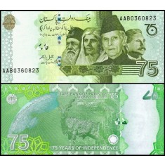 Pakistan 2022 - 75 rupees, necirculata