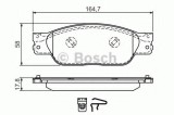 Set placute frana,frana disc JAGUAR XJ (N3, X350, X358) (2003 - 2009) BOSCH 0 986 494 355