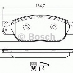 Set placute frana,frana disc JAGUAR XJ (N3, X350, X358) (2003 - 2009) BOSCH 0 986 494 355