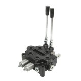 Distribuitor hidraulic cu 2 manete, 150 bar, 80L/min, M22x1.5 pentru tractor