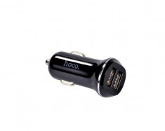 INCARCATOR AUTO CU 2X USB HOCO Z1 NEGRU foto