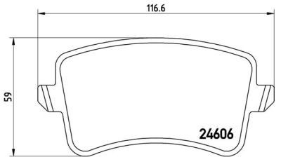 Placute frana Audi A4 (8k2, B8), A5 (8t3), Q5 (8r) SRLine parte montare : Punte spate foto