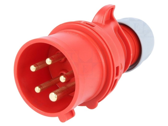 Conector alimentare AC trifazat 16A 400V