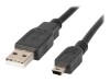 Lanberg CA, USBK, 10CC, 0018, BK , Cablu USB 2.0 A, M la Mini, USB B 5, pin, 1.8m, Negru