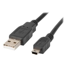 Lanberg CA, USBK, 10CC, 0018, BK , Cablu USB 2.0 A, M la Mini, USB B 5, pin, 1.8m, Negru