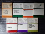 7 vol. din colectia &bdquo;Istoria stiintelor &icirc;n Romania&rdquo; (Matematica, Mecanica, Astronomia, Psihologia, Geologia, Geografia, Biologia, Medicina etc.)