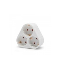 Triplu stecher 3x Schuko distribuitor triplu de perete cu