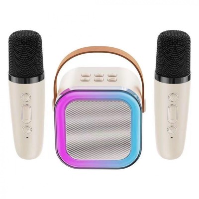 Set 2 microfoane pentru Karaoke cu boxa portabila K12 foto