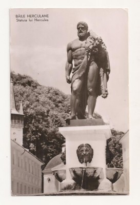 RF65 -Carte Postala- Baile Herculane , Statuia lui Hercules, circulata 1963 foto