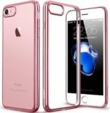 Husa Apple iPhone 7 Plus Rose Gold Electroplating, Bumper Acrilat, Spate TPU, Protectie 360 Grade