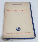 Carte numerotata veche de colectie anul 1943 BALADE SI IDILE versuri -G. Cosbusc